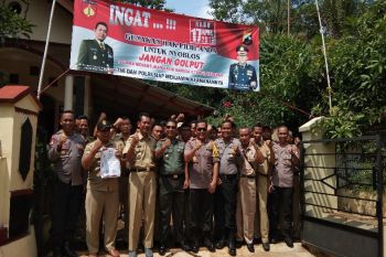 Jamin keamanan, Polri/TNI Batang ajak masyarakat  tidak golput