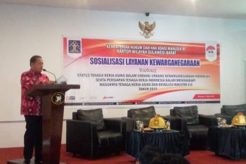 Kemenkum HAM Sulbar  sosialisasi layanan kewarganegaraan