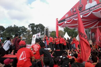 Kampanye rapat umum PDIP di Sulut dihadiri ribuan orang