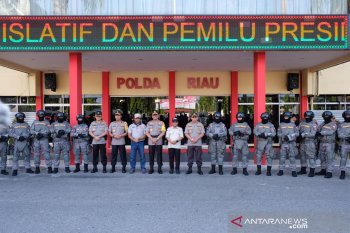 Polda Riau kerahkan 5.875 personel untuk pengamanan Pemilu 2019