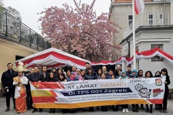 90,24 persen surat suara terpakai dalam Pemilu RI di Kroasia