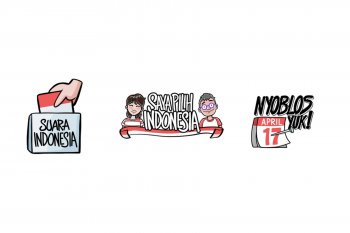 Stiker Pemilu karya Komikazer meluncur di Instagram