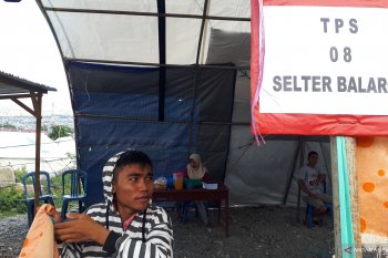 Pengungsi likuefaksi Balaroa antusias menyambut pemilu