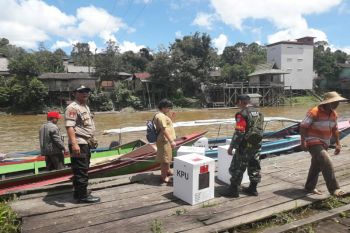 Kodim Sampit bantu KPU Katingan distribusikan logistik pemilu