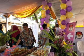 Dua TPS unik di Yogyakarta bertema pesta bernuansa ungu