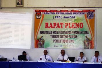 Panwaslu Samofa Biak Numfor rekomendasikan penundaan penghitungan suara pemilu