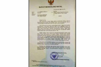 Hasil KPU tak sesuai harapan, Bupati Madina izin mundur