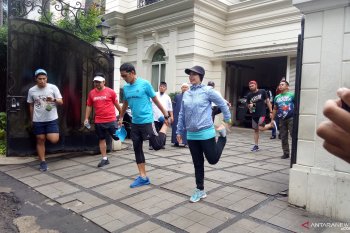 Sandiaga lakukan  aktivitas berlari setelah pulih dari sakit