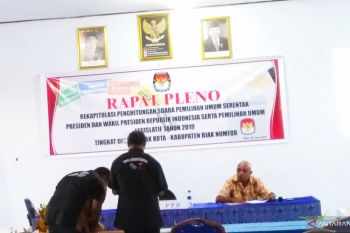 Situng KPU: Jokowi-Ma'ruf unggul di Biak Numfor dengan 7.389 suara