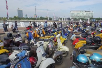 Komunitas Scooter gelar "Makassar Mods Mayday"