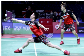 Ganda putra Kevin/Marcus lolos ke final usai kalahkan Keigo/Takeshi
