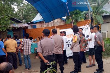 Ratusan personel polres gelar aksi demo terkait pemotongan dana pengamanan