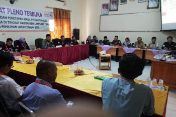 Hari ini, KPU Lampung Timur gelar rekapitulasi penghitungan suara