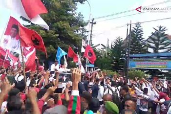 Video - Ribuan orang sambut Capres Jokowi