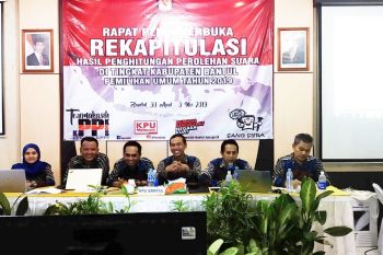 KPU Bantul menyelesaikan rekapitulasi suara di enam kecamatan