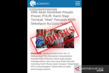 Police chief denies fake news shooting those disrupting Indonesia