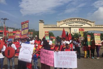 Aksi Buruh "Mayday" di Banyuasin berlangsung damai