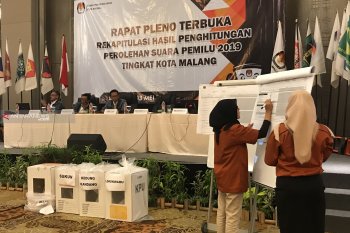 KPU Kota Malang mulai proses rekapitulasi tingkat kota