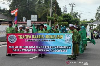 63 Khafilah di Bangka ikuti pawai Ta'aruf jelang Ramadhan