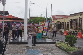 Barang bukti narkoba terbakar di Polres Lampung Selatan