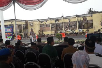Barang bukti berupa  narkoba ikut hangus terbakar di Polres Lampung Selatan