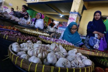 Polda NTB cek persediaan pasar bawang putih impor