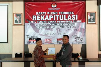 Proses rekapitulasi suara di KPU Bantul membutuhkan waktu seminggu