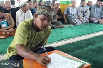 Seorang narapidana Lapas Banyuasin masuk Islam
