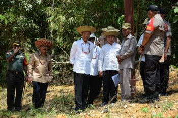 Jokowi tinjau beberapa lokasi di Kalteng terkait pemindahan ibu kota