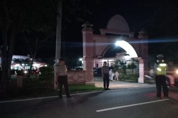 Polres Bangka terjunkan personel pengamanan shalat Isya dan Tarawih