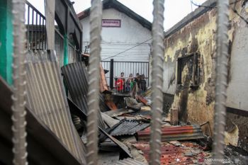 (FOTO) Begini penampakan kerusuhan di Rutan Siak dan dampaknya