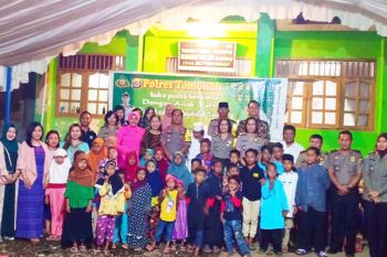 Polres Tomohon buka puasa bersama  anak Panti Hidayatullah