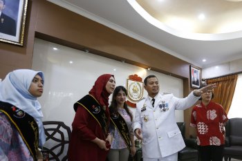 Mahasiswa program beasiswa Kemenlu temui Pj Wali Kota Makassar