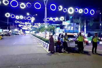 Antisipasi balapan liar, polisi  amankan ruas jalan protokol