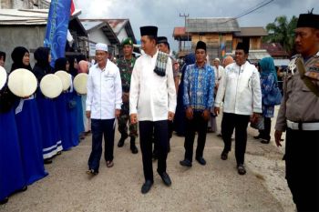 Bupati disambut iringan rebana  safari Ramadhan di  Montallat