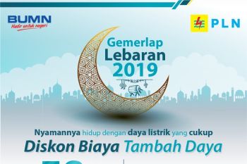 PLN:Gemerlap Lebaran 2019 Diskon Hingga 100 Persen