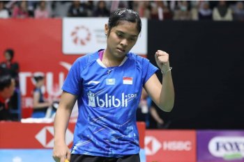 Tunggal putri Mariska atasi Abigail Holden untuk poin kedua Indonesia