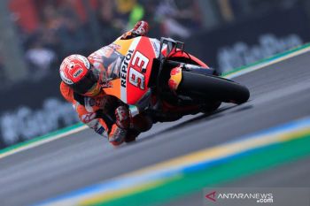 (FOTO) Gesitnya Marquez saat berjaya di MotoGP Prancis
