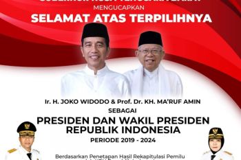Gubernur NTB ucapkan selamat kepada Jokowi-Ma'ruf Amin