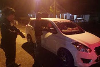 Polres Minsel patroli di pusat keramaian