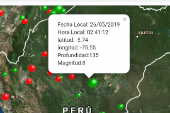 Gempa bumi magnitudo 8 guncang Peru