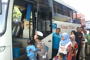 Warga sambut baik mudik gratis Polda Sulut