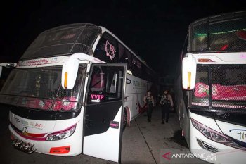 Pengamanan terminal bus mudik Aceh