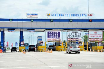 Arus Mudik H-4 di  Tol Palindra