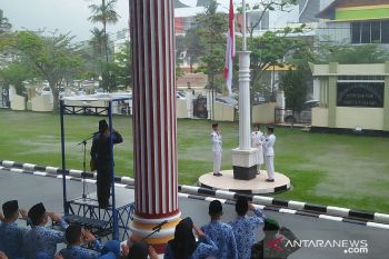Upacara Peringatan Hari Lahir Pancasila Diguyur Hujan