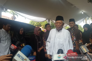 Maruf Amin melayat ke Cikeas