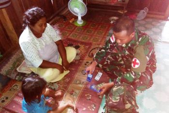 Yonif 328/DGH gelar pengobatan keliling gratis di Keerom