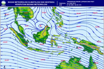 BMKG keluarkan peringatan, hujan lebat dan gelombang tinggi di perairan Indonesia