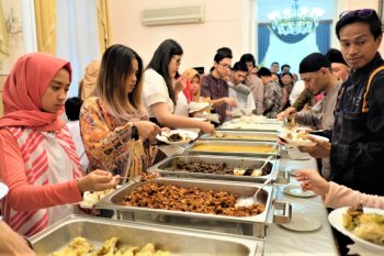 Wisatawan Indonesia pun ikut rayakan Lebaran di KBRI Moskow