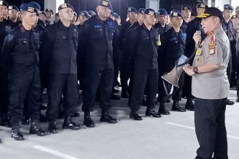 Kapolda semangati personelnya yang BKO pengamanan KPU